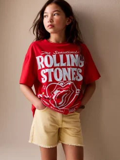 Rouge - T-shirt The Rolling Stones Band (3-16ans)