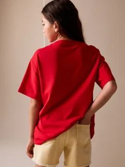 Rouge - T-shirt The Rolling Stones Band (3-16ans)