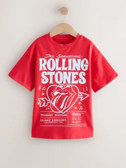 Rouge - T-shirt The Rolling Stones Band (3-16ans)