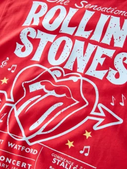 Rouge - T-shirt The Rolling Stones Band (3-16ans)