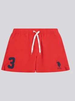 Rouge - U.S. Polo Assn. Mens Player 3 Short de bain