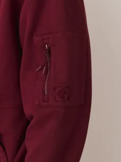 Rouge baie - Sweat à enfiler à capuche