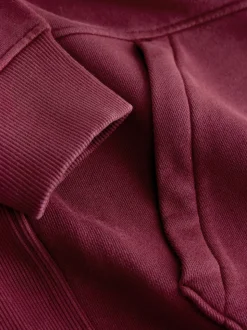 Rouge baie - Sweat à enfiler à capuche