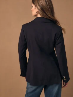 Rouge bordeaux - Blazer ajusté à simple boutonnage