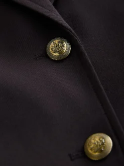 Rouge bordeaux - Blazer ajusté à simple boutonnage