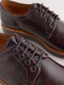 Rouge bordeaux - Chaussures Heritage Derby en cuir