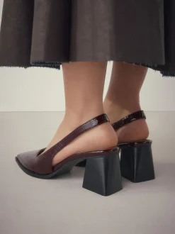 Rouge bordeaux - Chaussures à talons Forever Comfort® à bout pointu et à bride arrière