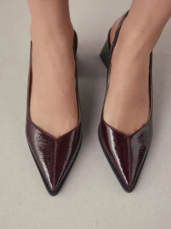 Rouge bordeaux - Chaussures à talons Forever Comfort® à bout pointu et à bride arrière