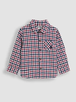 Rouge bordeaux - Chemise brossée JoJo Maman Bébé