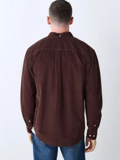 Rouge bordeaux - Chemise de cordon à manches longues