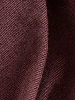 Rouge bordeaux - Chemise de cordon à manches longues