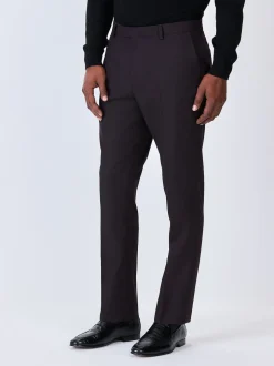 Rouge bordeaux - Coupe sur mesure - Pantalon de costume de smoking