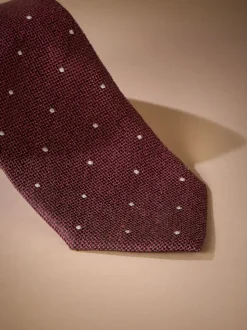 Rouge bordeaux - Cravate Signature en soie italienne