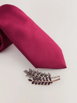 Rouge bordeaux - Ensemble Cravates et pochettes