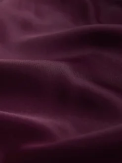 Rouge bordeaux - Jupe Midi Satin