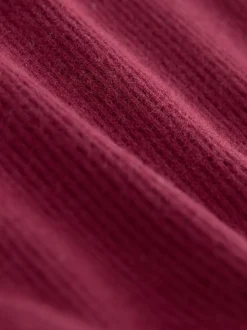 Rouge bordeaux - Leggings évasés à côtes (3mths-7yrs)