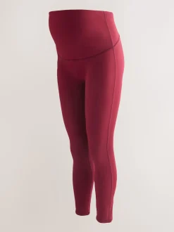 Rouge bordeaux - Leggings de sport de maternité