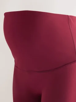 Rouge bordeaux - Leggings de sport de maternité