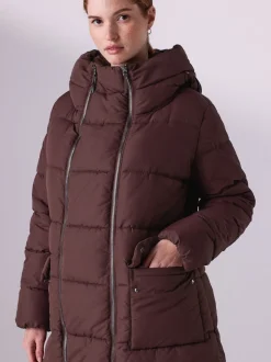 Rouge bordeaux - Manteau de grossesse Résistant à la douche