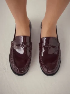 Rouge bordeaux - Mocassins Forever Comfort® à bout froncé avec nœud