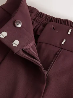 Rouge bordeaux - Pantalon ample à dos élastique