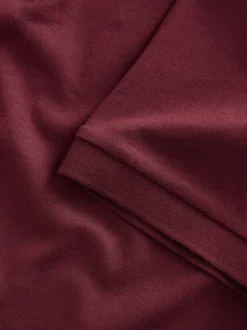 Rouge bordeaux - Polo à col intelligent Manches courtes