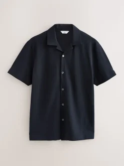 Rouge bordeaux/bleu marine/vert olive - Lot 3 chemises manches courtes en piqué