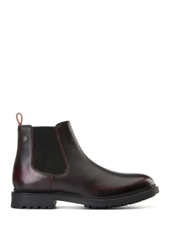 Rouge Bordo - Bottines Base London Roebuck Chelsea