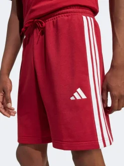 Rouge foncé - adidas Essentiel 3-Court en éponge Rayure