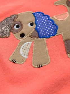 Rouge motif personnage - Robe en molleton décontractée (3mois à7ans)