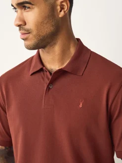 Rouge rouille - Ajustement régulier - Polo Manches courtes Pique