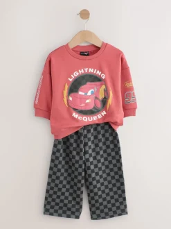 Rouge/anthracite - Ensemble sweat-shirt et jogging Cars Crew (9mois à8ans)