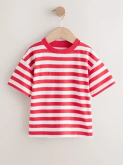Rouge/Blanc - T-shirt Rayure Manches courtes (3mois-7ans) (3mois-7ans)