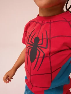 Rouge/Bleu - Ensemble t-shirt et short Spider-Man (3mois-8ans)