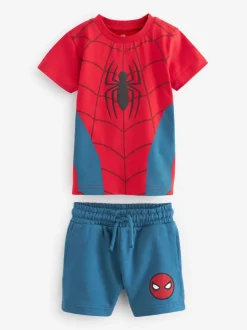 Rouge/Bleu - Ensemble t-shirt et short Spider-Man (3mois-8ans)