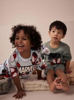 Rouge/Bleu Spidey - Pyjama court 3 Pack (12mois-10ans)