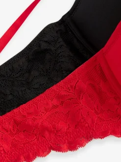 Rouge/Noir - Lot de 2 soutiens-gorge T-shirt lissants A-E