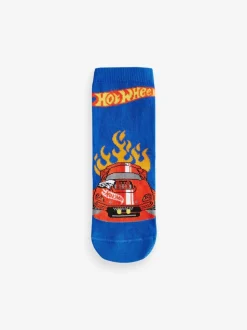 Rouge/Noir/Bleu Hot Wheels - Paquet de chaussettes en coton riche 3