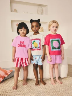 Rouge/rose Ma Cherie - Pyjama court 3 Pack (9mois-16ans)