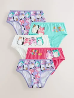 Rouge/vert - 100Caleçons en coton % Squishmallow 5 Lot (5-14ans)