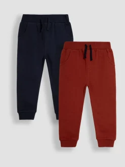 Rouille et Bleu marine - JoJo Maman Bébé 2-Lot Pantalon de jogging