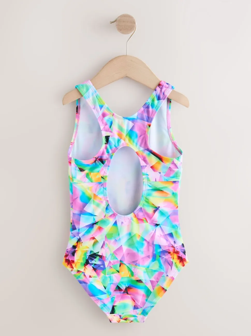 Résumé multicolore - Maillot de bain sport à dos ouvert (3-16ans)