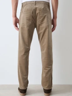 sable - Pantalons Motionflex extensibles en velours côtelé