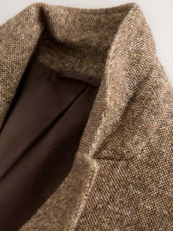 sable - Veste de Costume décontractée en laine Blend