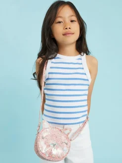 Sac à bandoulière Angels By Accessorize chat à sequins fille