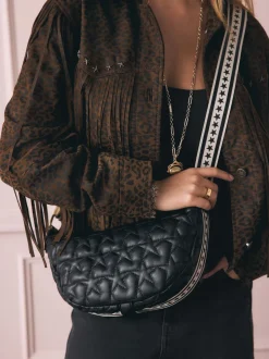 Sac à bandoulière matelassé Rockett St George avec sangle en étoile