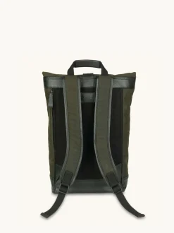 Sac à dos A patchy The Cavendish en toile cirée et cuir