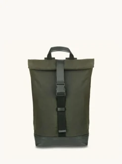 Sac à dos A patchy The Cavendish en toile cirée et cuir