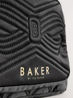 Sac à dos Baker by Ted Baker Filles Back To School noir matelassé avec étui à crayons