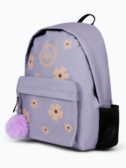Sac à dos Hype unisexe lilas à motif pâquerettes